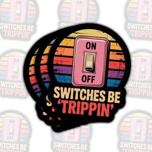 Autocollants vinyle pour casque rigide Be Trippin rétro résistant