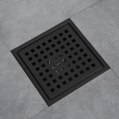 Grille d'égout et couvercle de drain de sol 6 pouces pour douche italienne