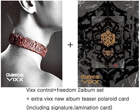 Vixx Vol. 2 - Chained up (Control+freedom Version 2album set)[+Vixx autograph photo 2pcs][+Vixx teaser polaroid card 2pcs][+Vixx plastic card][+Vixx postcard][+Vixx sticker]