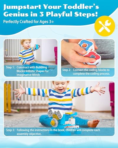 WhalesBot A1 & E7 Pro Coding Robot, Multiple Sensors Coding Block Building Set, Multiple in 1 Story Based Tutorial, STEM Toys for Kids 3-4/8-12 Years, Gift Choice for Children