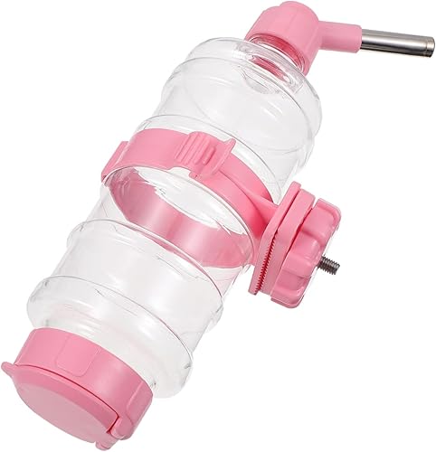 1 caja de conejo, conejo, conejo, erizo, hurón, cuenco, tazón, tazón, recipiente para perros, botella rosa de agua para conejos, jaulas pequeñas,