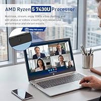 HP 17.3" FHD IPS LED Anti-Glare 300 nits Laptop, AMD Ryzen 5 7430U 6-core CPU, 16GB RAM, 1TB Storage, Webcam w/Shutter, Microsoft Copilot Key, Wi-Fi 6, BT 5.4, Win11 Home, 17-cp3000 — image 5