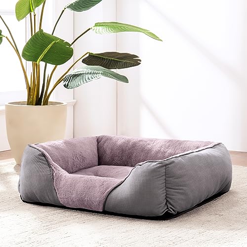 Mixjoy Washable Pet Beds For Dogs And Cats, Soft Orthopedic Puppy Bed With Anti-Slip Bottom, Calming Cuddler For Small Pets  thumb #5
