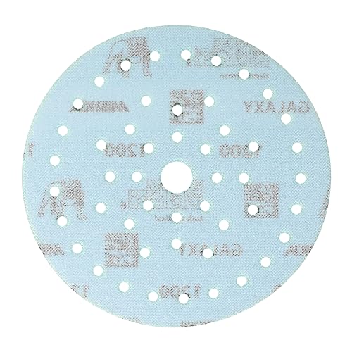 Mirka Galaxy epoxy sandpaper 150mm Hook & Loop grit 1200 for sanding epoxy resin wood, epoxy, rivertable / 50 pcs sanding discs - Image 2