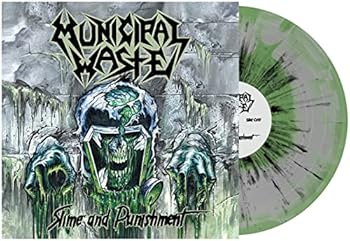 Vinyl Slime & Punishment   Gray & Mint Swirl W Book