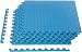 AmazonBasics EVA Foam Interlocking Exercise Gym Floor Mat Tiles - Pack of 6, 24 x 24 x .5 Inches, Blue