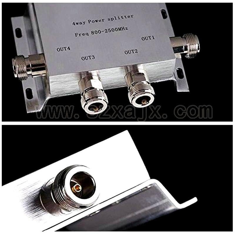 New 4 Way Two Direction N Power Splitter Freq:800-2500 MHZ N Female Power Divider Signal Cable Splitter Female Divider