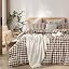 Gingham - Cocoa Brown (No Comforter)