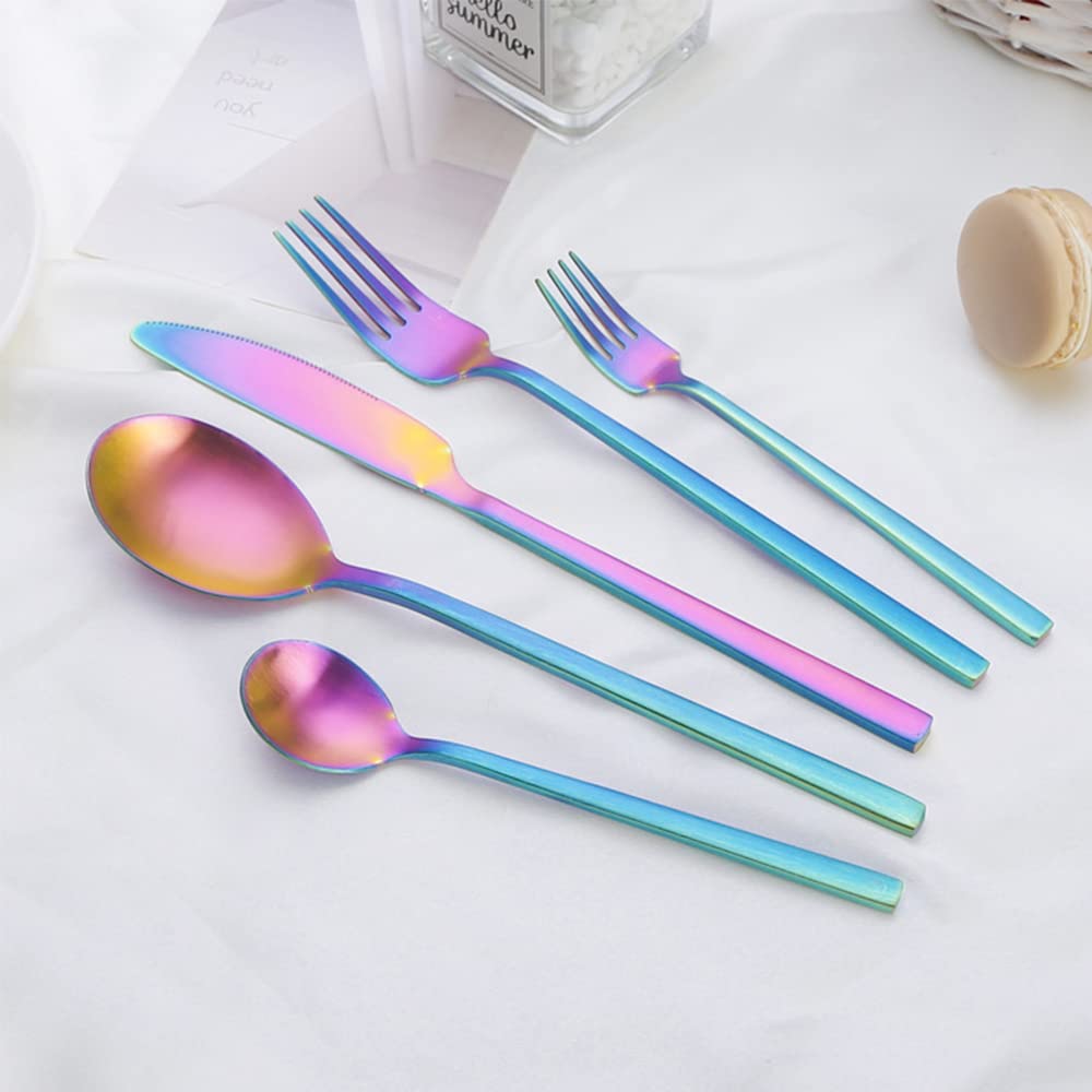 Geschirr-Set, 30-teiliges Edelstahl Besteckset 6 Personen, Küchenutensilien-Set, Geschirr-Besteck-Set für Zuhause und Restaurant, Hochzeit, Halloween, Weihnachten
