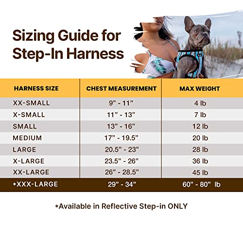 Bark Appeal Step-In Dog Harness, Mesh Step In Dog Vest Harness For Small & Medium Dogs, Non-Choking With Adjustable Heavy-Duty Buckle For Safe, Secure Fit – (Medium, Pink Hibiscus) #TOP4
