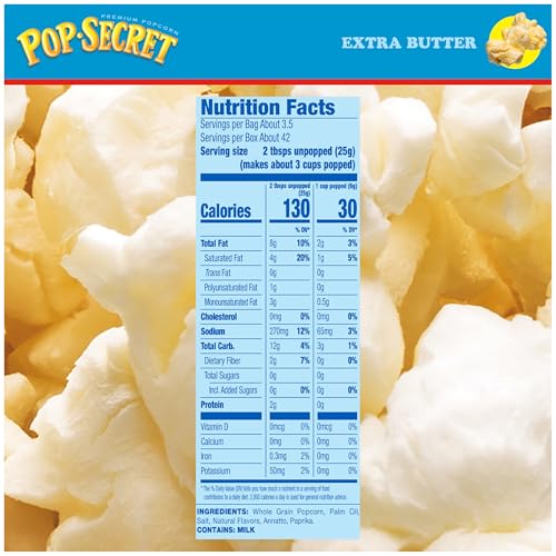 Pop Secret Popcorn, Extra Butter, 3.2 Oz Bags, 12 Ct - Thumbnail 4
