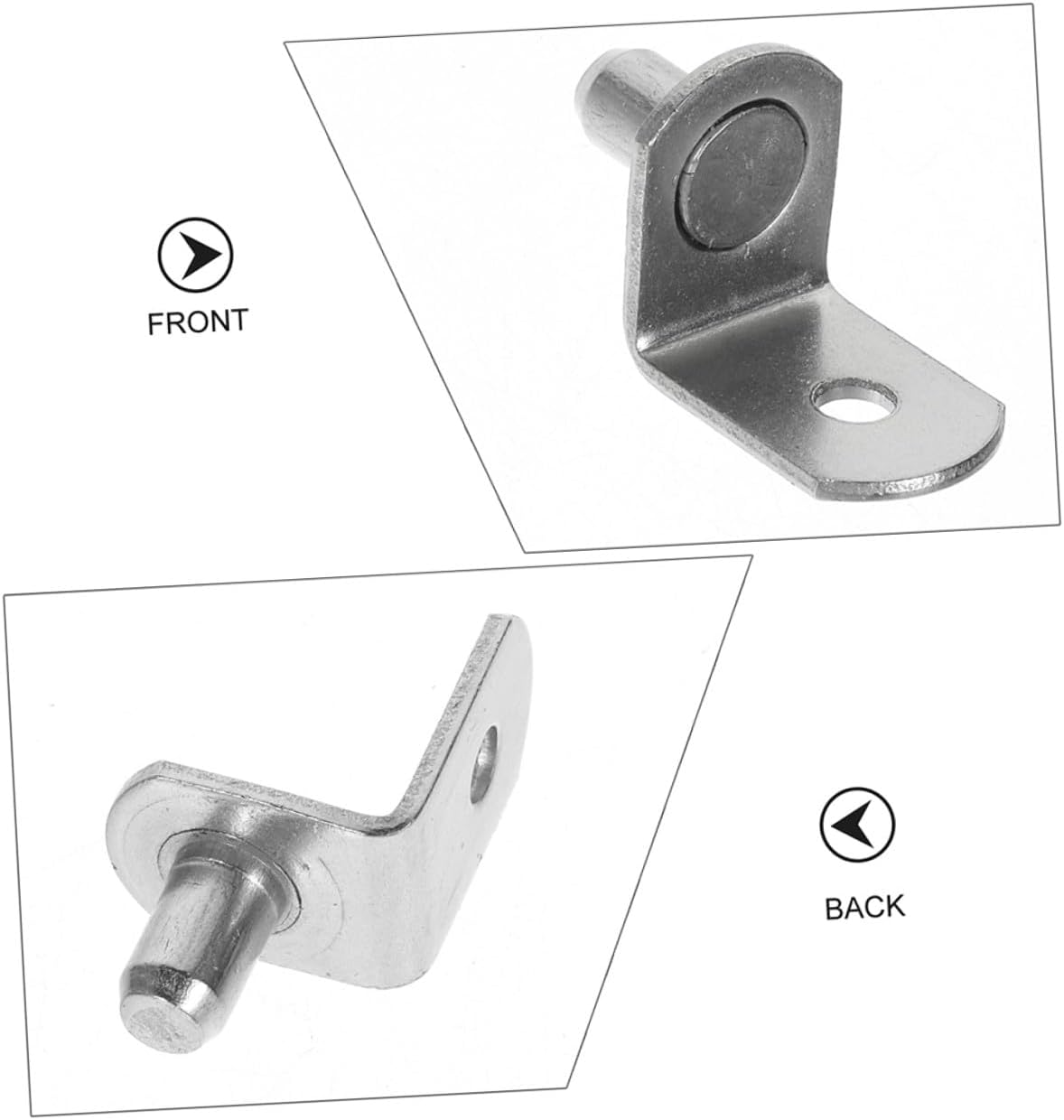 100pcs Metal Shelf Clips Pegs Cabinet Support Pins Strong Bearing Capacity for Bookshelf Kitchen Cabinet Furniture