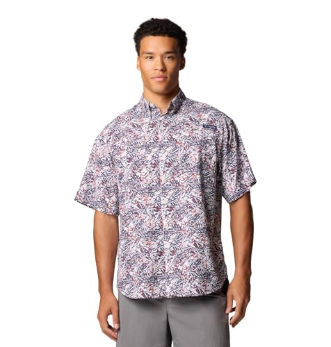Chemise Columbia Trollers Best motif palmiers marlin nocturne confort été taille L
