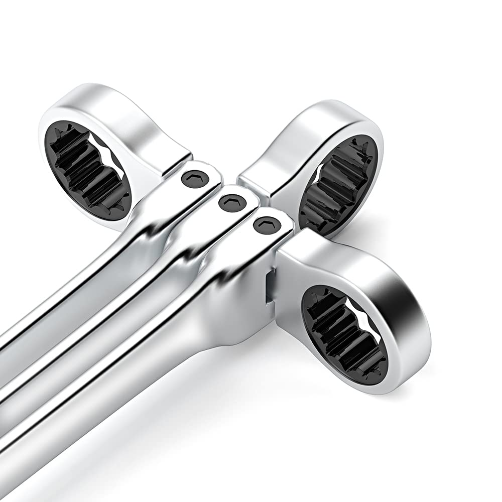Llaves Fijas Con Carraca Llave de trinquete, llave de trinquete de 6-24 cm, herramienta de reparación de automóviles Herramienta de llave universal for reparación de automóviles Juego de llaves Llave