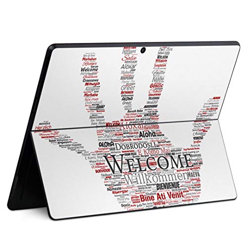 igsticker Surface Pro X ��p�X�L���V�[�� �T�[�t�F�X �v�� �G�b�N�X �m�[�g�u�b�N �m�[�g�p�\�R�� �J�o�[ �P�[�X �t�B���� �X�e�b�J�[ �A�N�Z�T���[ �ی� 016406 HAND23 text24-95-500