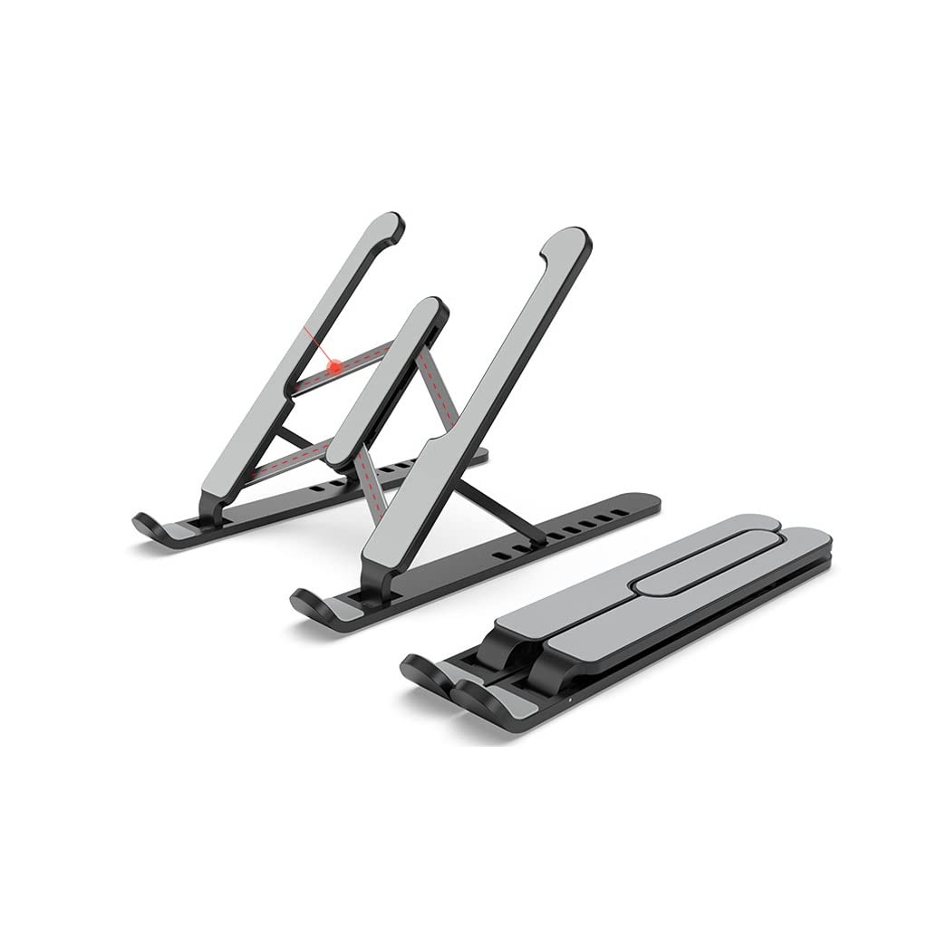 Soporte de refrigeración elevado para laptop portátil con base plegable antideslizante