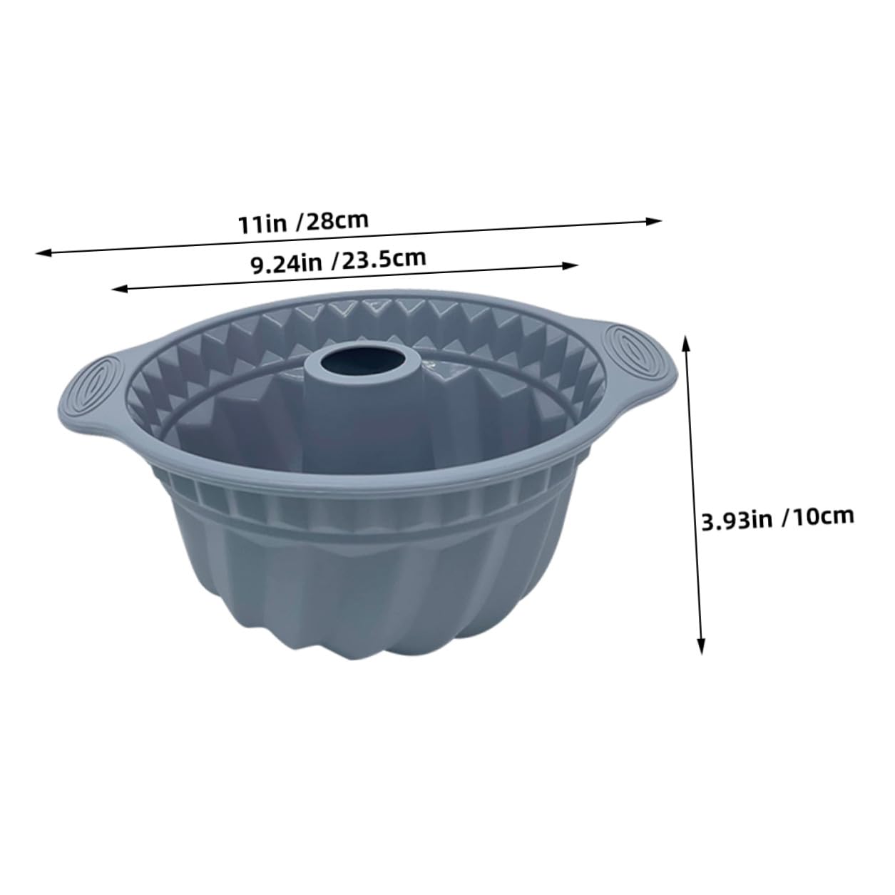 Homoyoyo Set di 3 Stampi in Silicone per Dolci Rotondi Bordi Scanalati, Antiaderenti e Salvaspazio, la Preparazione di Torte Soffici in Famiglia