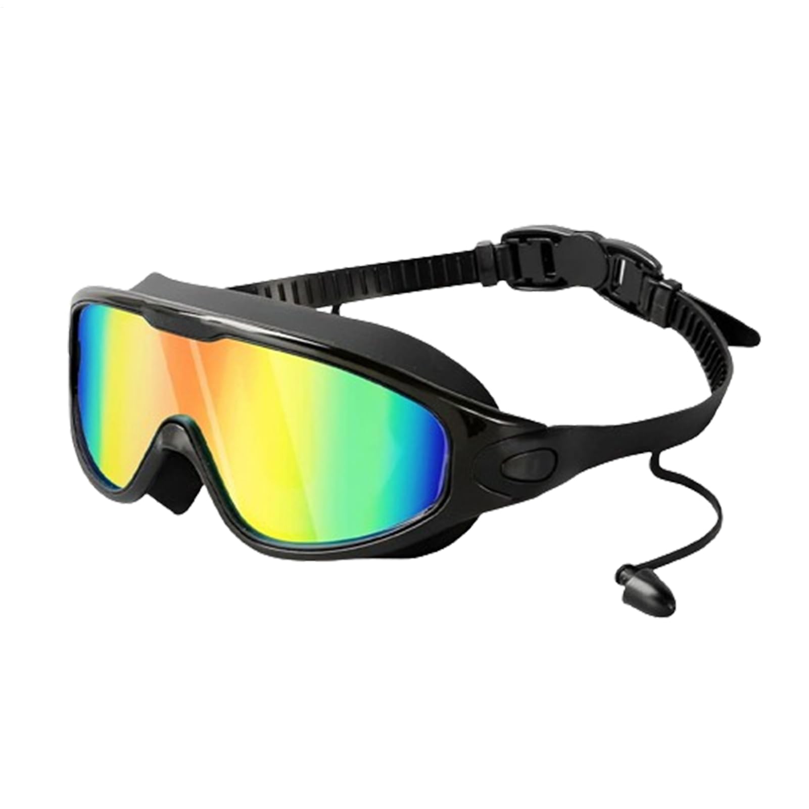 Swimming Goggles, Wide Vision Swim Goggles, Anti-fog, Anti-leak, UV Protection for Adults Men Women Teenagers, 16.5x6.5x4cm