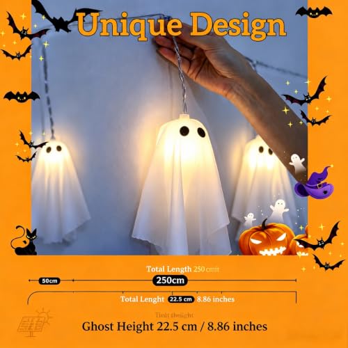Solar Halloween Decorations Outdoor, Ghost Halloween Decor Lights - image 7