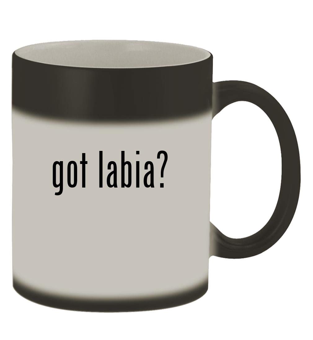 got labia? - 11oz Magic Color Changing Mug, Matte Black