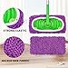 Reusable Microfiber Mop Pads (6 Pack Purple)