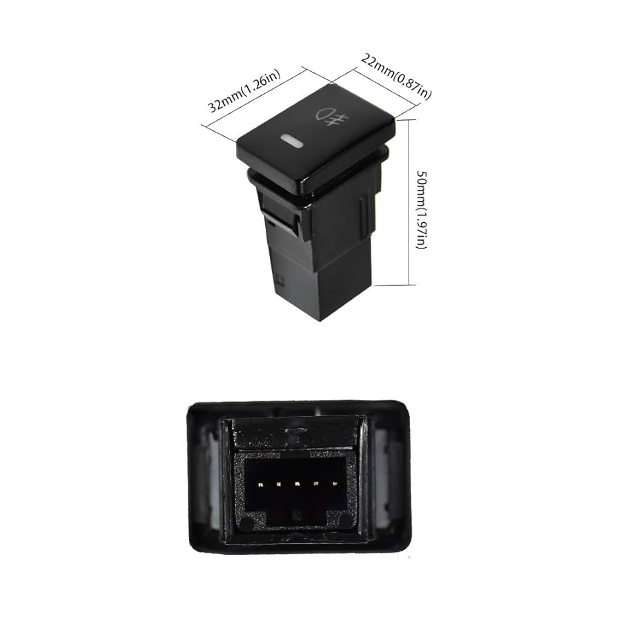 Amazon | HUIQIAODS LEDフォグランプON/OFFスイッチ プラグ線