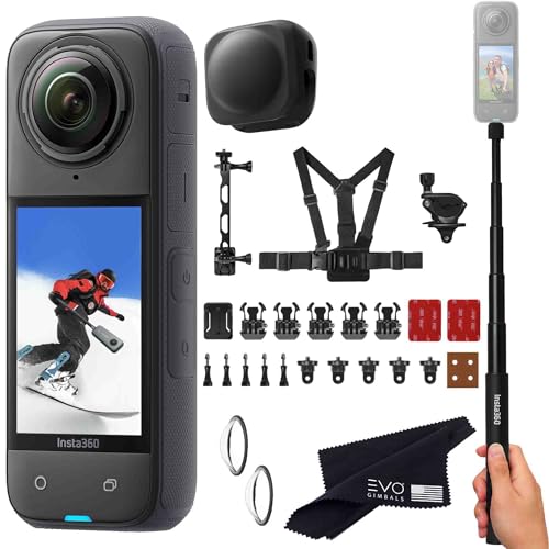 Insta360 X4 Snow Bundle- 8K Waterproof 360 Action Camera with 1/2