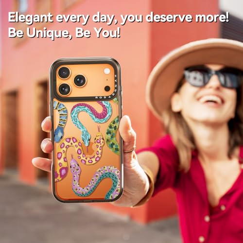 Coque iPhone Pro Max serpent noir Rosarnnah 17BS - 7