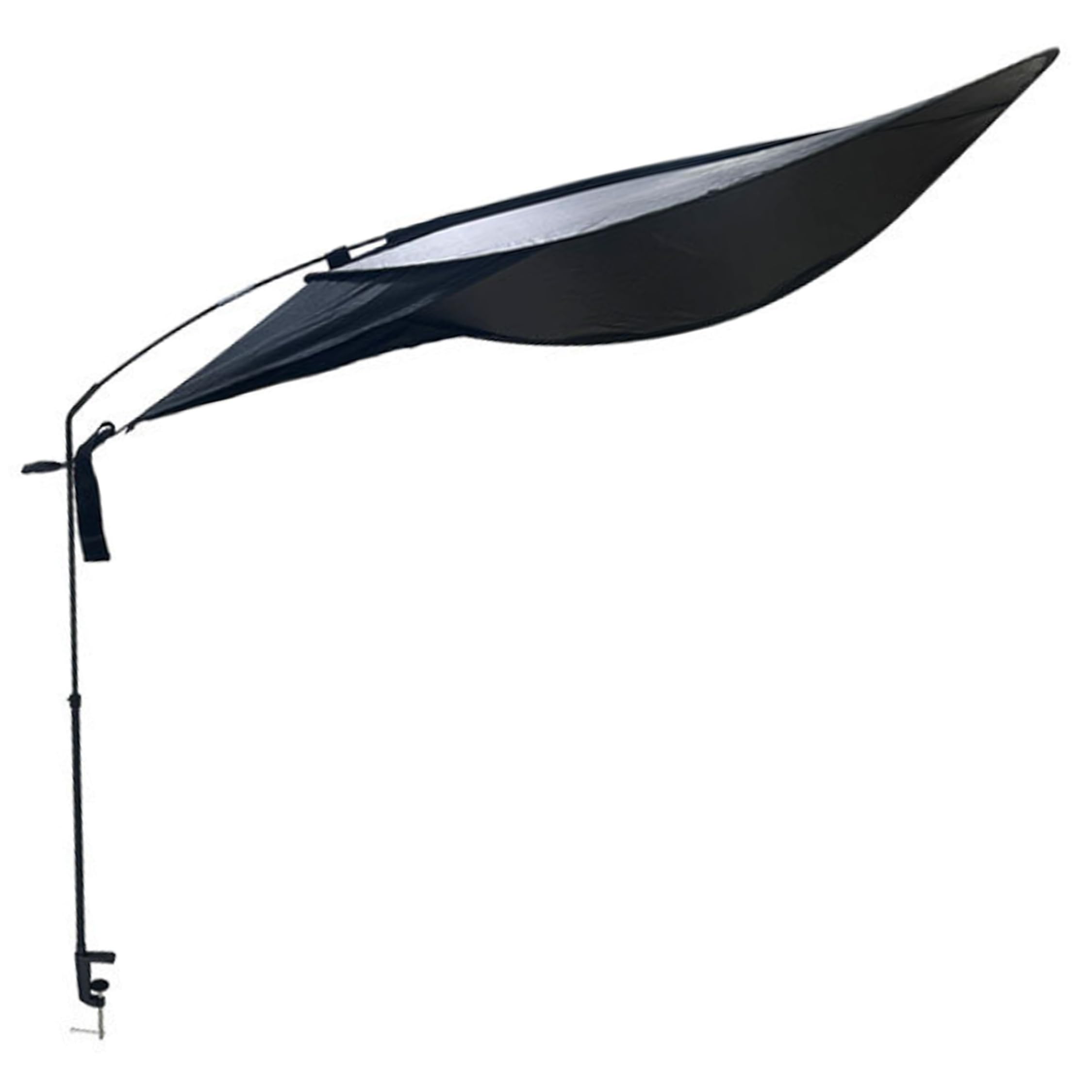 Gemuseeee Adjustable Cubicle Leaf Light Blocker Desk Shade for Office 17.72x10.63x1.57 Inch - Black