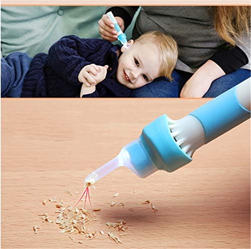 WLIXZ Ear Cleaner, Earwax Removal Kit, Portable Automatic Electric Vacuum Ear Wax Suction Device, for Kids and Adults