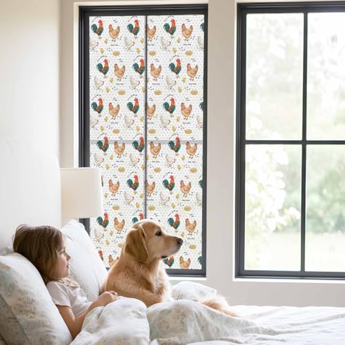 Vinilo Decorativo para Ventana Qeiwoamlton 78.7"x29.5" Blanco miniatura 2