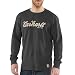 Carhartt Men's Textured Knit Long Sleeve Crewneck Script Logo Relaxed,Carbon Heather,Large