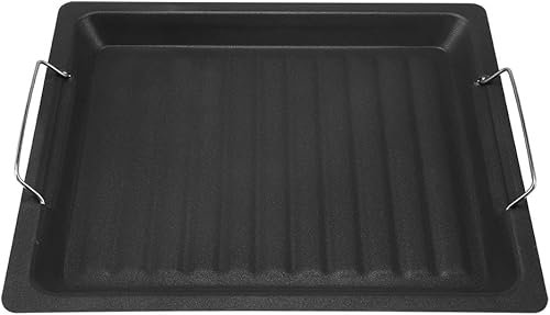 BORDSTRACT Sartén para barbacoa, parrilla antiadherente para estufa, sartenes de acero inoxidable para estufas para filetes fritos, tocino, olla