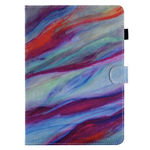 Succtop Coque iPad 6a Generation 2018 Etui Coque iPad 2017 5a Generation Housse en Cuir PU Portefeuille Porte-Stylo Flip Stand Coque pour iPad 9.7 Pouce 2017/2018,iPad Air/Air 2 - Marbre