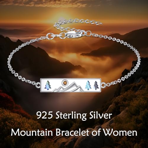 Image of AOBOCO Mustard Seed Bracelet 925 Sterling Silver Cross Bracelets Christian Faith Jewelry Gift for Women