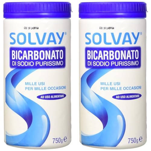 Solvay Bicarbonato di Sodio, 750g (Confezione da 2)