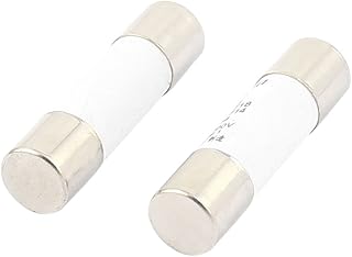 uxcell 2Pcs RO15 RT18 RT14 RT19 Ceramic Cylindrical Tube Fuse 1A 500V 10x38mm