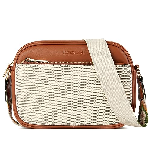 image for BOSTANTEN Quilted Crossbody Bags for Women Vegan Leather Purses Small 