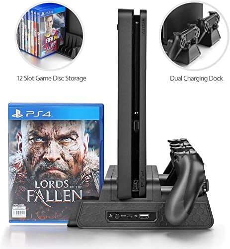 Urwoow PILAS Y CARGADORES Vertical Stand For Ps4/Ps4 Slim/Ps4 Pro thumb #5