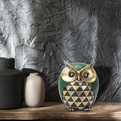 Leekung Owl Statue for Home Decor Accents,Owl Decor for Modern Bathroom Bookshelf Bedroom Mantle Living Room Home Office TV Stand Shelf Boho Decorations,Retro Decor Small Bird Items Gift for Women - Image 7