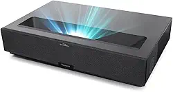 Formovie Theater PREMIUM, Projetor Ultra Curto, Google TV Netflix, 4K UHD Laser, 2200 ISO Lumens, Som Dolby 2x15W, 80-150', WiFi Bluetooth, Para Cinema em Casa