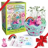 Creativity for Kids Mini Garden: Magical Unicorn Terrarium Kit - Unicorn Gifts for Girls, Kids Craft and Toy, Unique Holiday Stocking Stuffers (Ages 6+)