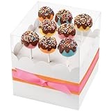 Las cajas son de color blanco Wilton - Caja para 8 Cake Pops, Color Blanco