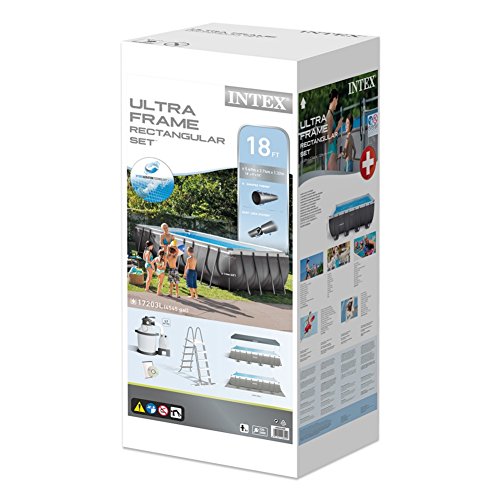 Intex Swimming-Pool-Rahmen 549 x 274 x 132 cm grau - 7