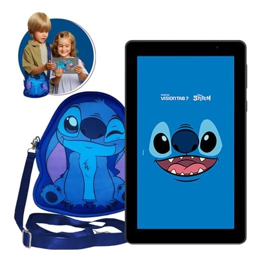 Tablet Positivo Vision Tab 7 Stitch - Processador Octa-core 3gb Ram 64gb Armazenamento, Tela 7 Ips, Bateria 3100mah, Android 14 Go, Wi-fi - Preto - Inclui 2 Itens De Proteção (capa e bolsa)