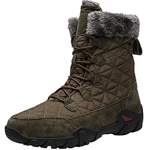 [visionreast] ミリタリーブーツ メンズ 冬 迷彩 黒色 防水 防寒 防滑 スノーブーツ