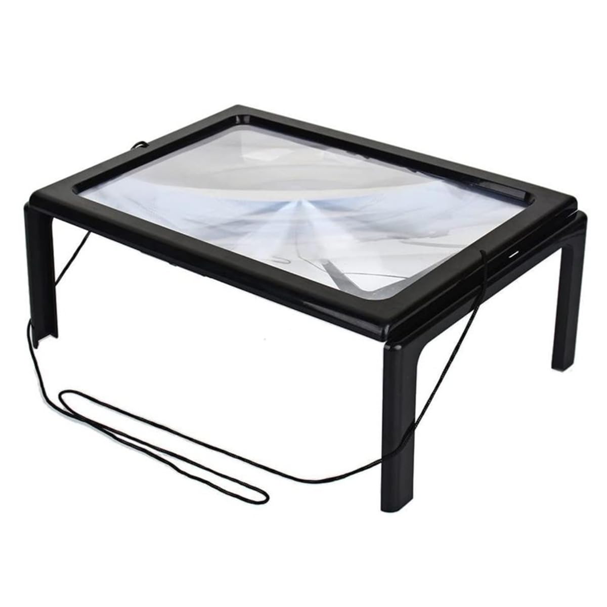 Aoflyda Magnifier with LED Hands Free 3X Magnifying Glass for Reading Large Foldable Magnifying Glass Loupe for A4 Full Page Reading Newspaper and Books Close Work Seniors