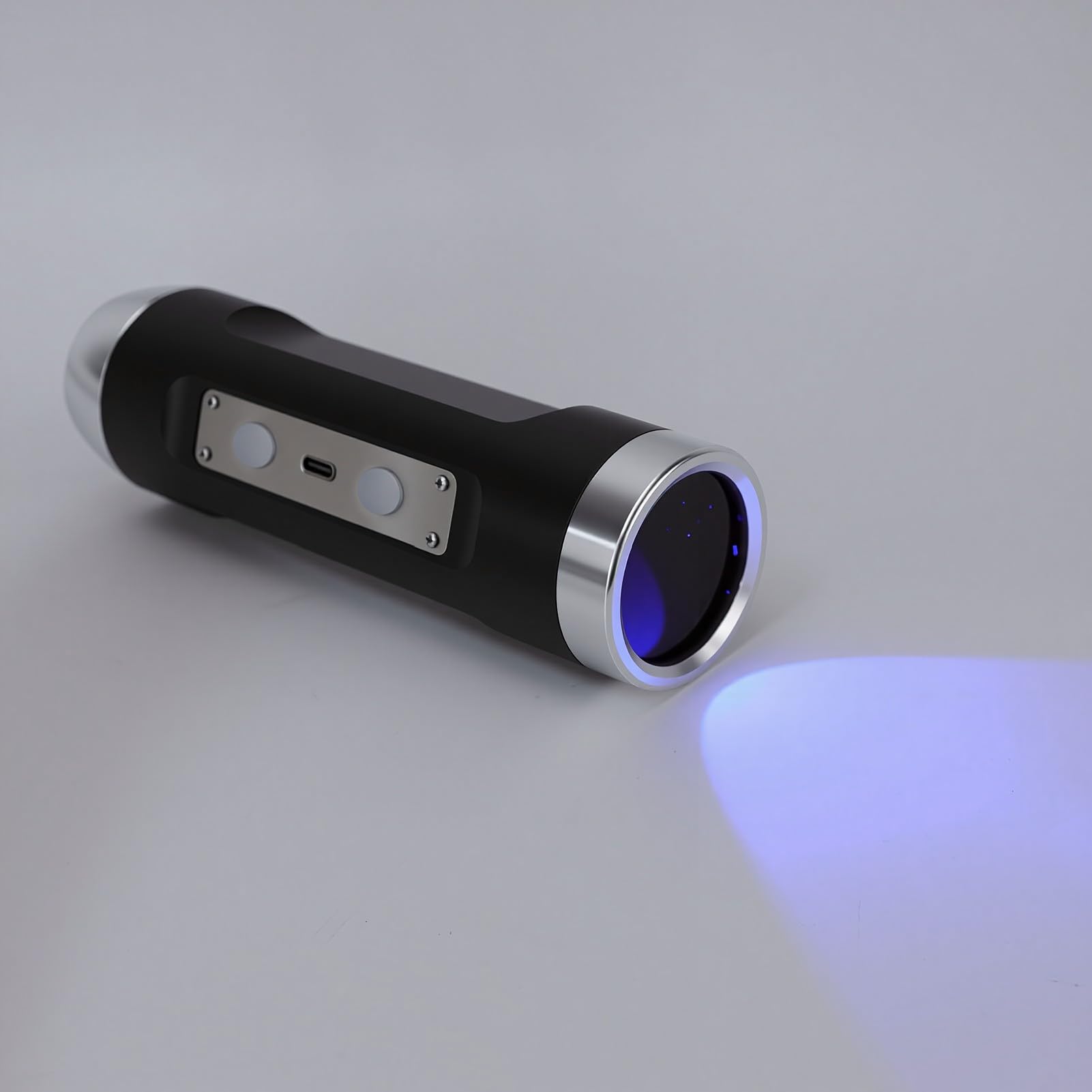 GOWENIC Torcia Bianca e UV Dimmerabile Continua | Luce Nera da 365 Nm per il Rilevamento dello Scorpione e l'identificazione delle Pietre Preziose