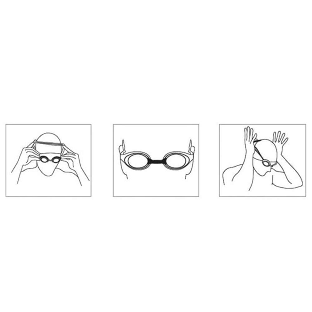 Gafas de natación Gafas Gafas de natación para niños Lente HD Antivaho Ajustable Forma de corazón de Dibujos Animados Lindo Sudoración