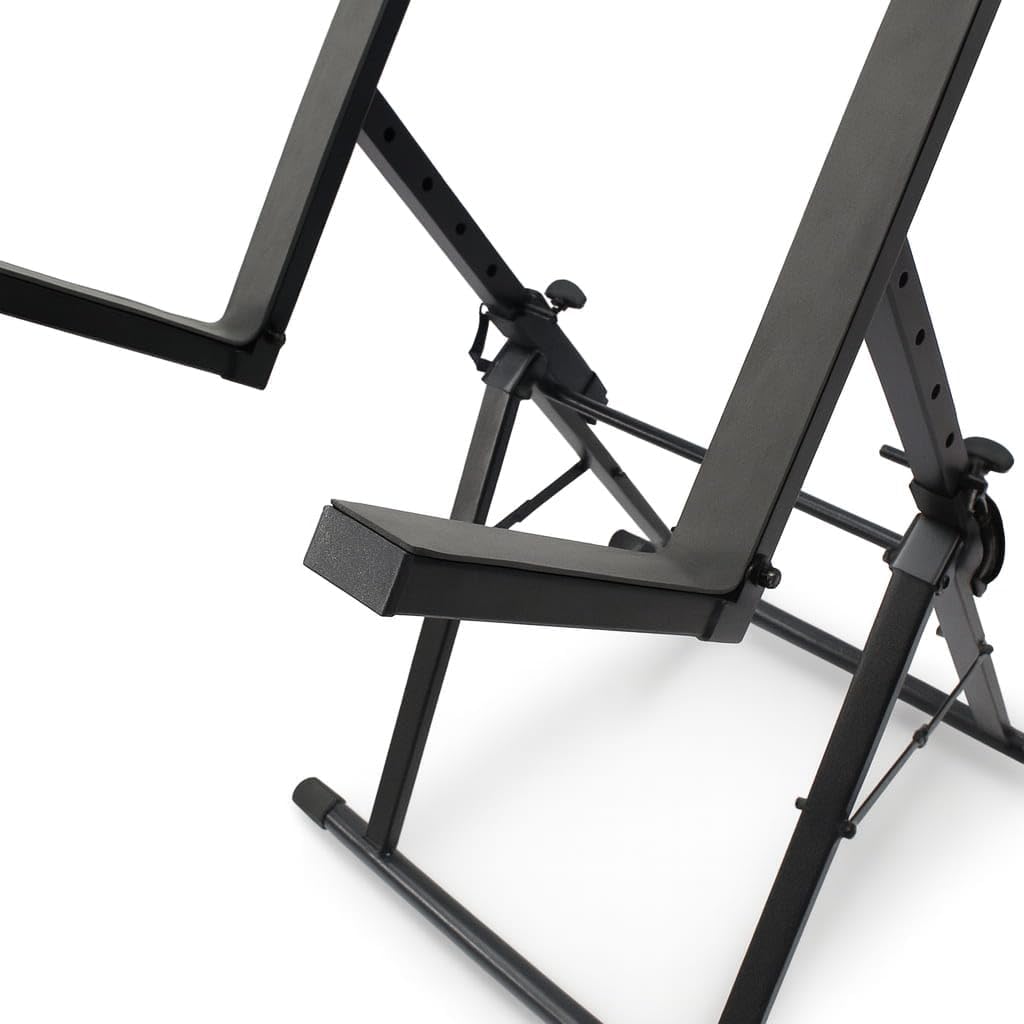 GRIFFIN Guitar Amplifier Stand (Stage-FramePRO Series) – Low Profile Audio Amp Tilt Back Adjustment – Combo PA Speaker Karaoke Monitor Holder – Speaker Cabinet Studio Equipment Platform Riser